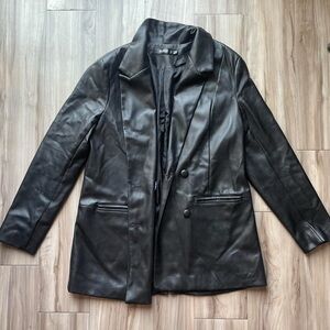 Misguided leather blazer, size 8